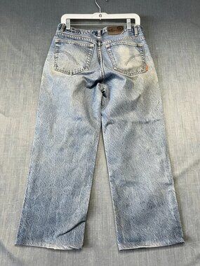 KOUTONS Comfort Men's Jeans Size 32 Blue Stonewash Baggy Wide Leg 90s Grunge